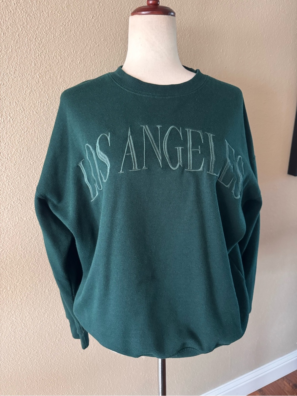 Reflex Dark Green 'Los Angeles' Crewneck Sweater